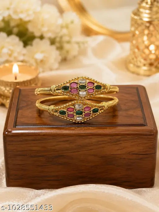 AD Navratna Traditional Kangan Set (Pack of 2)
