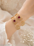 Kundan Bridal Look Cuff Kangan Set (Pack of 2)